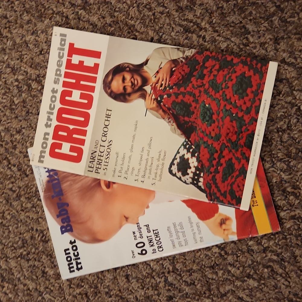 Vintage Mon Tricot Knitting and Crochet Books
